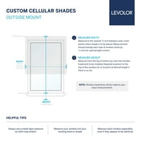 Custom Essentials Koleksiyonu, kablosuz ışık filtreleme hücresel gölge, Krem, 1 2 Genişlik 48 Uzunluk