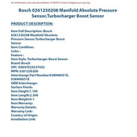 Bosch Manifold Mutlak Basınç Sensörü