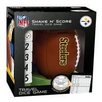 Başyapıtlar Resmen Lisanslı NFL Pittsburgh Steelers Yaş ve Üstü için Shake N 'Score Zar Oyunu