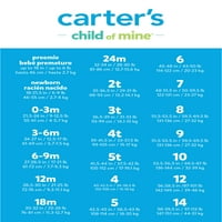 Carter'ın Çocuğum Bebek ve Yürümeye Başlayan Çocuk Pijama Takımı, 2'li Paket, 2Parça, Beden 12M-5T