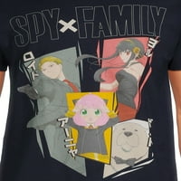 Casus Aile Erkek ve Büyük Erkek Grafik Tişörtleri, 2'li Paket, Beden S-3XL