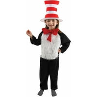 şapkalı Dr. Seuss Kedisinden Kaçın Cadılar Bayramı Süslü Elbise Kostüm Çocuk, Küçük Kızlar için S