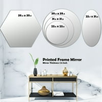 Designart 31.5 31.5 Modern, Geleneksel Duvar Aynası