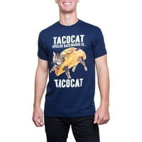 Geriye doğru Tacocat erkek Kısa Kollu Mizah grafikli tişört