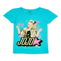 Nickelodeon Jojo Siwa Kızlar Parıltılı Grafikli Tişört, 6-16 Beden