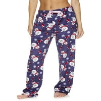 Kadın ve kadın Artı Boyutu Peluş Uyku Pijama Pantolon, Boyutları S-3X