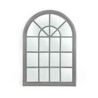 Noble House Shmuel Geleneksel Kemerli Pencere Camı Aynası, Gri Yıkama