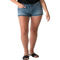 Gümüş Jeans A.Ş. Kadın Avery Yüksek Rise Şort, Bel Boyutları 24-36