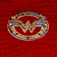 Wonder Woman Girls Her Yerinde Logo Grafikli Tişört, 4-16 Beden