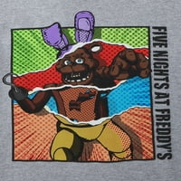 Freddy'nin Erkek Çocuklarında Beş Gece Grafik Tişörtler, 2'li Paket, 4-18 Beden